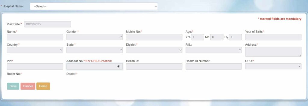 WB Health OPD Ticket Booking Online 2025